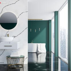 Alternative view of Calacatta Marbella P2223 | Mikado Quartz